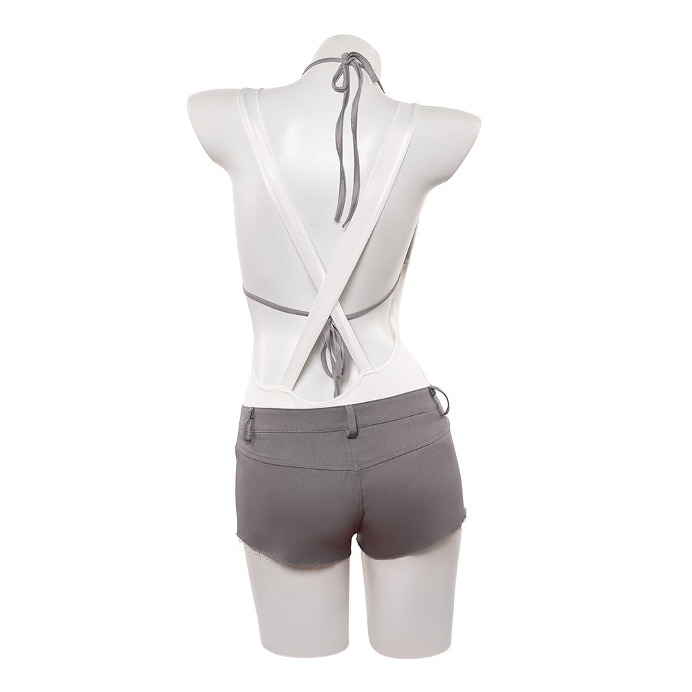 Cosplay Costume Mizi Alien Stage(2026) TV Cosplay Top Blanc+Short Femme