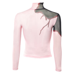 Cosplay Costume Mizi Zombie Stage AU Alien Stage(2026) TV Cosplay Haut à Motif Tatouage Rose