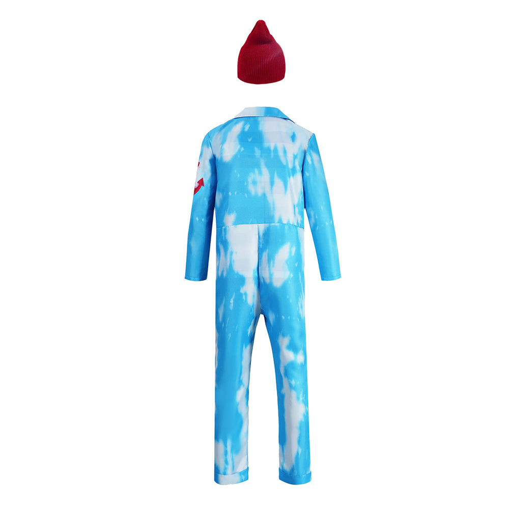 Cosplay Costume Mr. Smee Descendants: Wicked Wonderland(2026) Film Cosplay Combinaison Bleue Homme