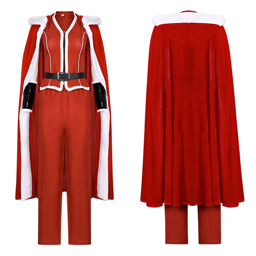 Cosplay Costume Mrs. Claus Violent Night 2(2026) Film Cosplay Tenue Rouge Homme