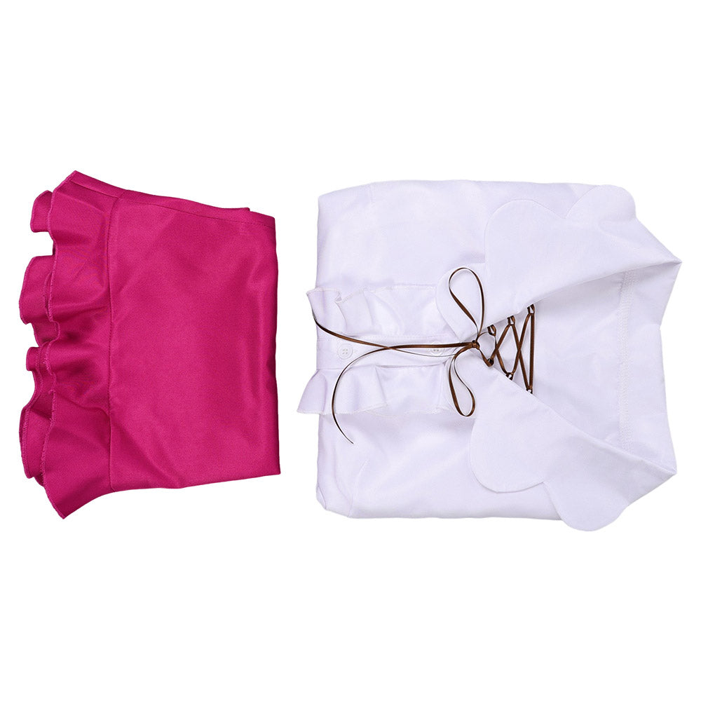Cosplay Costume Nami One Piece Heroines(2026) Anime Cosplay Tenue Blanche et Rose Femme