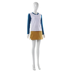 Cosplay Costume Nami One Piece Live Action 2(2026) TV Cosplay Tenue Beige et Blanche Femme