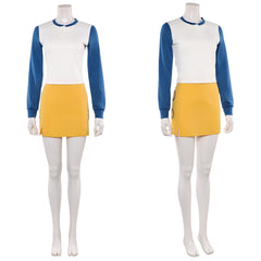 Cosplay Costume Nami One Piece Live Action 2(2026) TV Cosplay Tenue Blanche et Jaune Femme