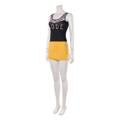 Cosplay Costume Nami One Piece Live Action 2(2026) TV Cosplay Tenue Jaune et Noire Femme