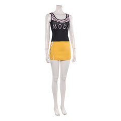 Cosplay Costume Nami One Piece Live Action 2(2026) TV Cosplay Tenue Jaune et Noire Femme