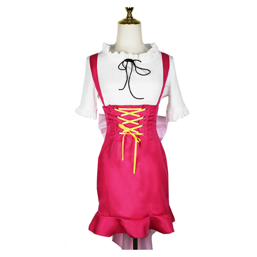 Cosplay Costume Nami One Piece Whole Cake Island Arc Anime Cosplay Tenue Blanche et Rose Femme