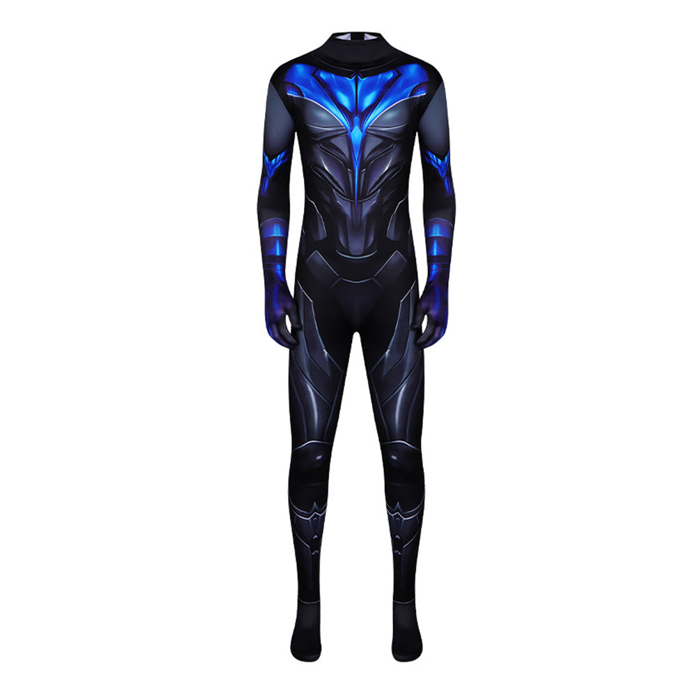 Cosplay Costume Nightwing The Batman Part II(2027) Film Cosplay Combinaison Bleue Homme