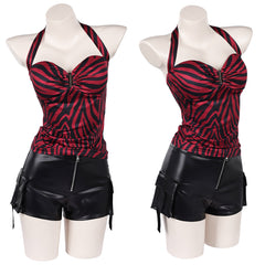Cosplay Costume Nikki Obsessed Film Cosplay Tenue Rouge et Noire Femme