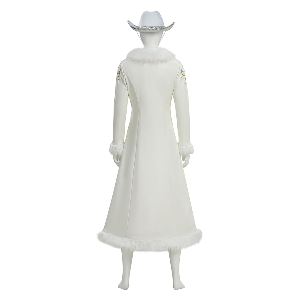 Cosplay Costume Niko Robin One Piece Live Action 2(2026) TV Cosplay Tenue Blanche et Violette Femme
