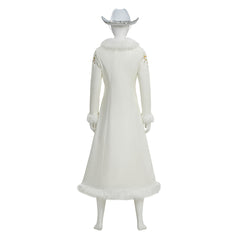 Cosplay Costume Niko Robin One Piece Live Action 2(2026) TV Cosplay Tenue Blanche et Violette Femme