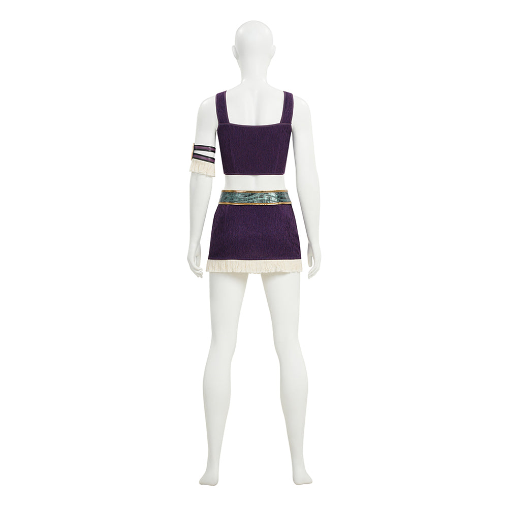 Cosplay Costume Niko Robin One Piece Live Action 2(2026) TV Cosplay Tenue Blanche et Violette Femme