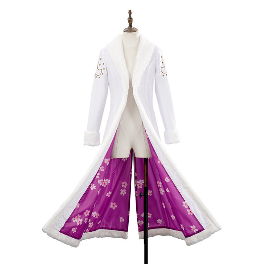 Cosplay Costume Niko Robin One Piece Live Action 2(2026) TV Cosplay Trench Blanc Femme