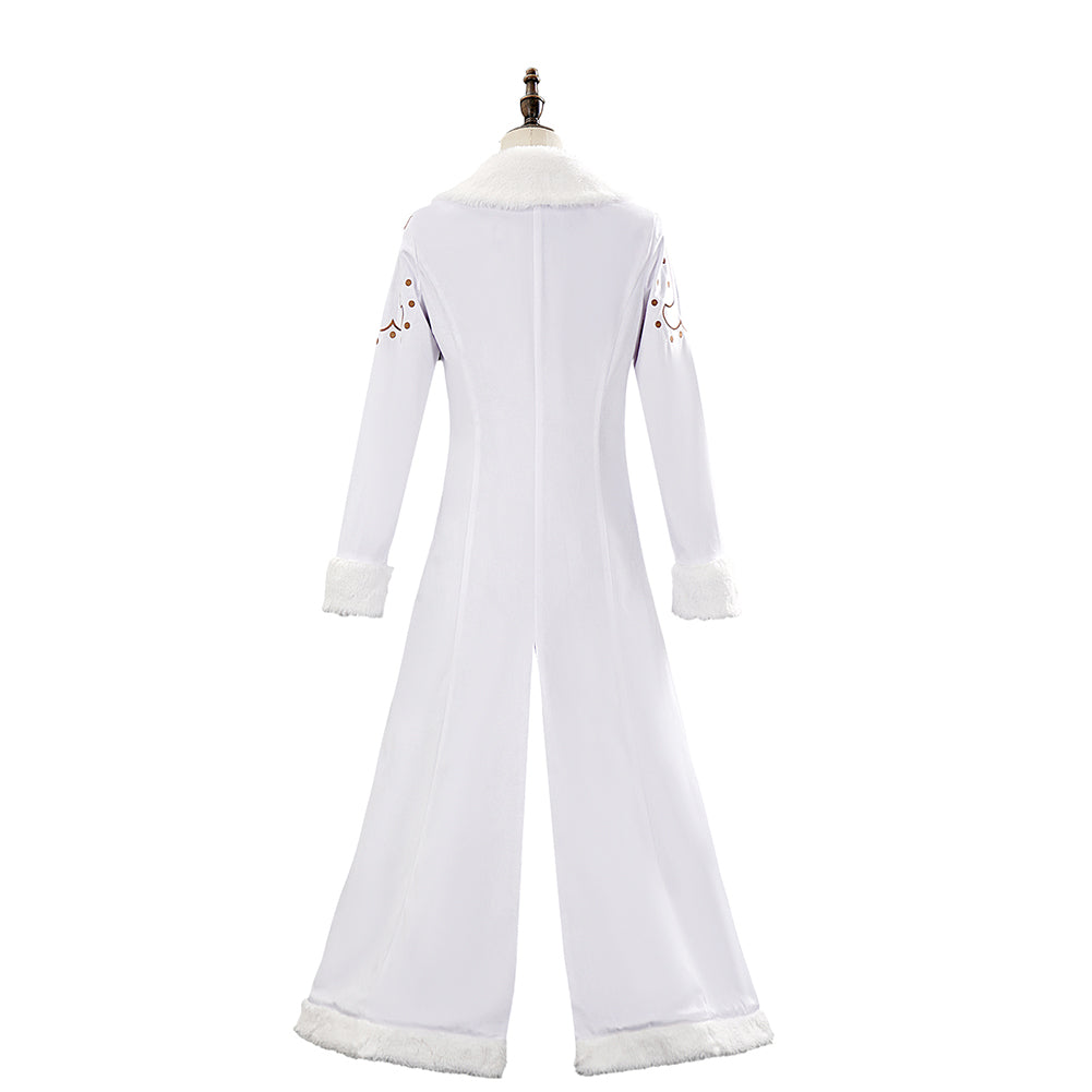 Cosplay Costume Niko Robin One Piece Live Action 2(2026) TV Cosplay Trench Blanc Femme