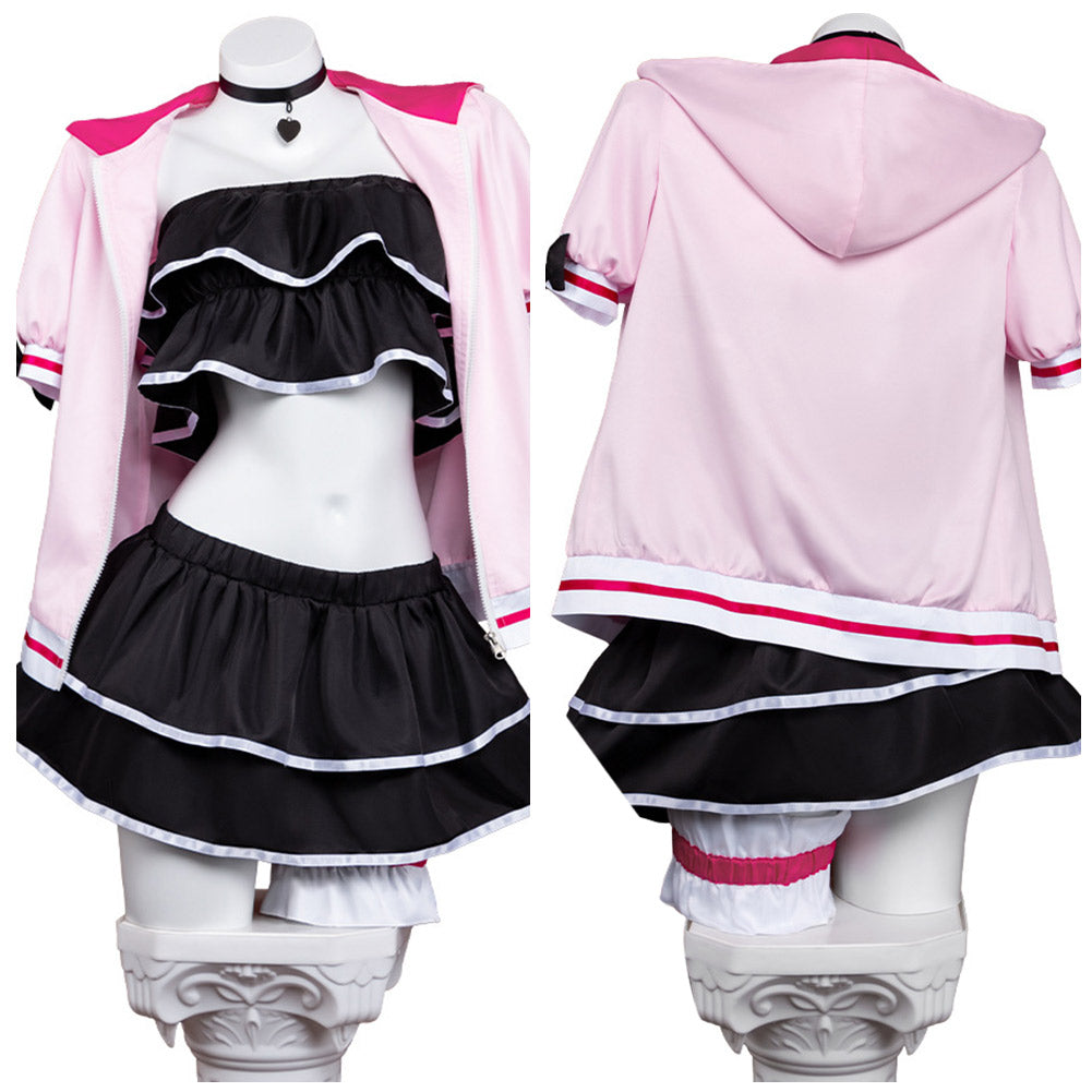 Cosplay Costume Noi Komazawa Cosmic Princess Kaguya(2026) Anime Cosplay Maillot de Bain Rose et Noir Femme