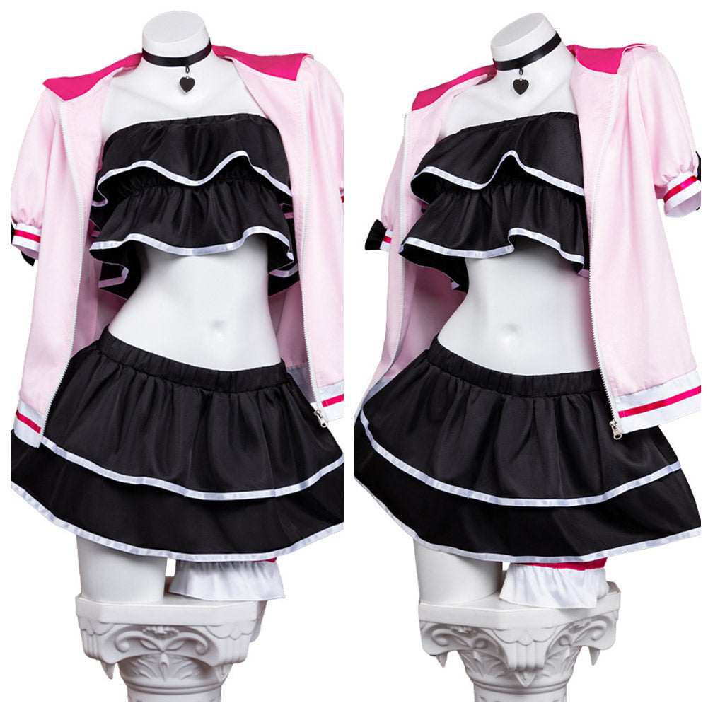 Cosplay Costume Noi Komazawa Cosmic Princess Kaguya(2026) Anime Cosplay Maillot de Bain Rose et Noir Femme