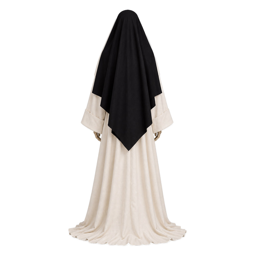 Cosplay Costume Nonne The Devils(1971) Film Cosplay Tenue Blanche et Noire Femme