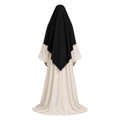 Cosplay Costume Nonne The Devils(1971) Film Cosplay Tenue Blanche et Noire Femme