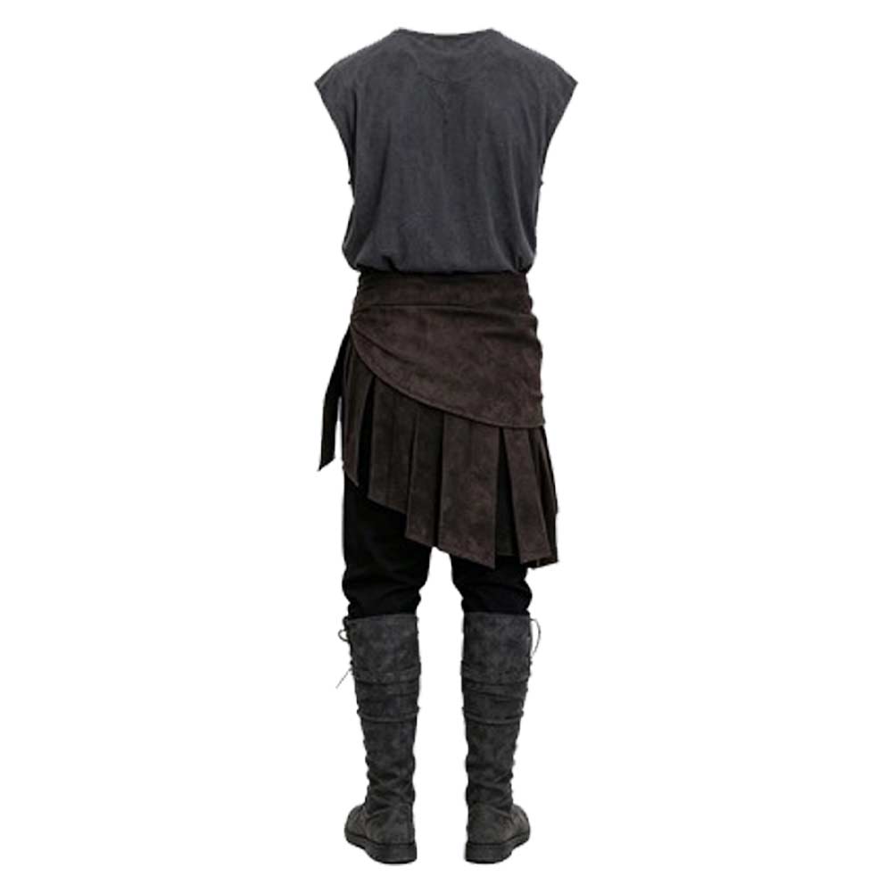 Cosplay Costume Odysseus The Odyssey(2026) Film Cosplay Tenue Grise Homme