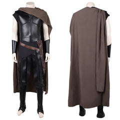 Cosplay Costume Odysseus The Odyssey(2026) Film Cosplay Tenue Noire avec Cape Marron Homme