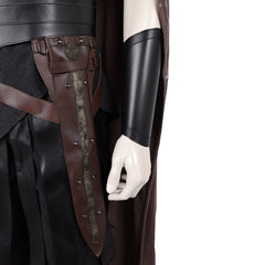 Cosplay Costume Odysseus The Odyssey(2026) Film Cosplay Tenue Noire avec Cape Marron Homme