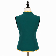 Cosplay Costume Olaf La Reine des Neiges Film Cosplay Gilet Vert Homme