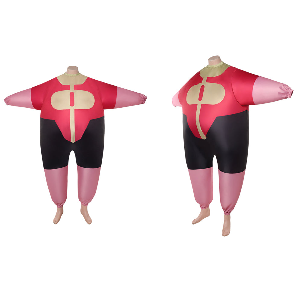 Cosplay Costume Oliver Grayson Invincible 4(2026) TV Cosplay Combinaison Gonflable Rouge et Noire