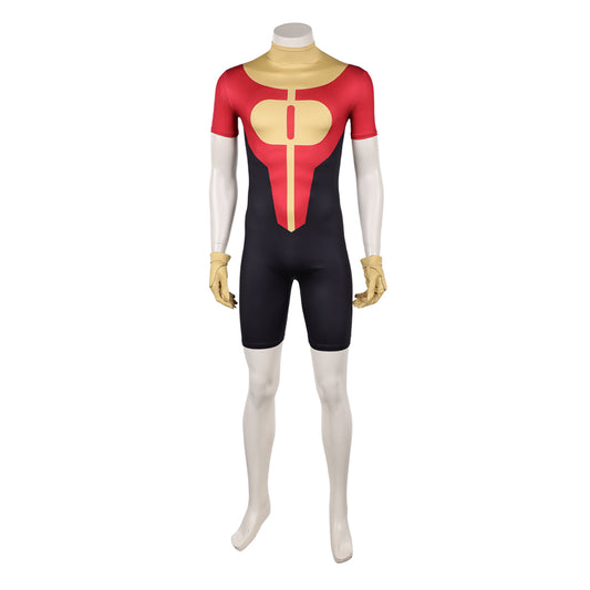 Cosplay Costume Oliver Grayson Invincible 4(2026) TV Cosplay Combinaison Rouge et Jaune Homme