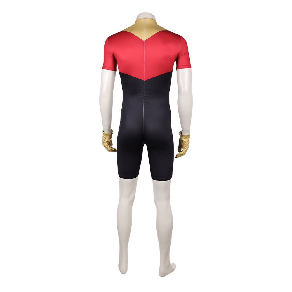 Cosplay Costume Oliver Grayson Invincible 4(2026) TV Cosplay Combinaison Rouge et Jaune Homme