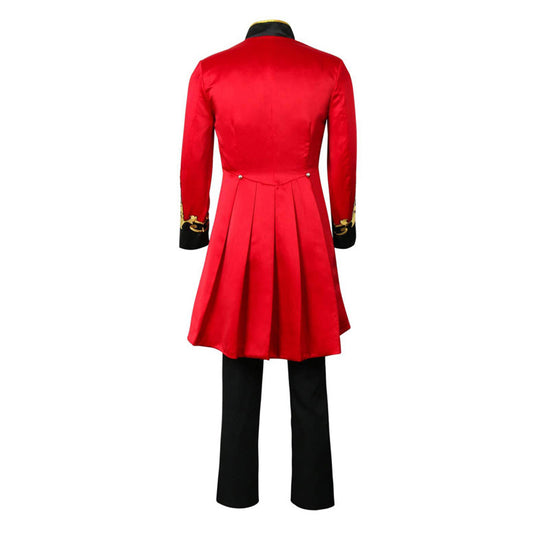 Cosplay Costume P.T. Barnum The Greatest Showman Film Cosplay Tenue Rouge Homme
