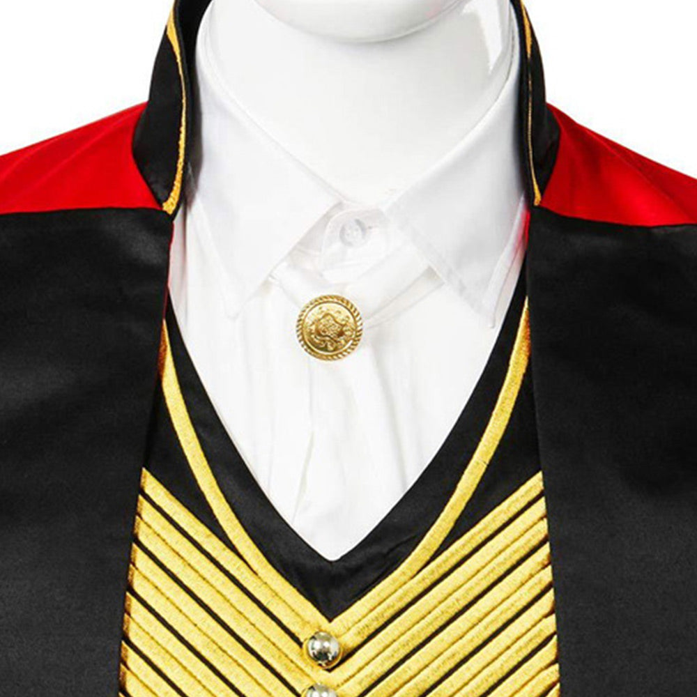 Cosplay Costume P.T. Barnum The Greatest Showman Film Cosplay Tenue Rouge Homme