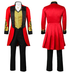Cosplay Costume P.T. Barnum The Greatest Showman Film Cosplay Tenue Rouge Homme