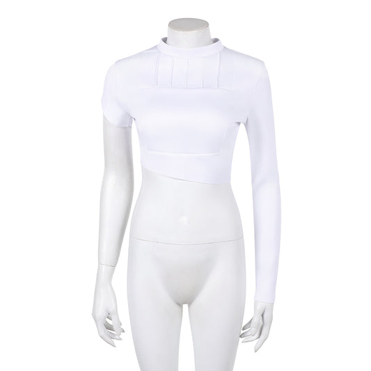 Cosplay Costume Padme Amidala La Guerre des Étoiles Film Cosplay Haut Blanc Femme