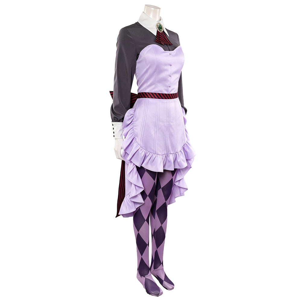 Cosplay Costume Perona One Piece: Heroines(2026) Anime Cosplay Robe Violette et Grise Femme