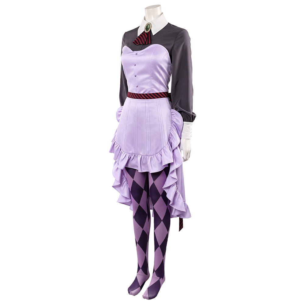 Cosplay Costume Perona One Piece: Heroines(2026) Anime Cosplay Robe Violette et Grise Femme