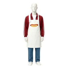 Cosplay Costume Philip J. Fry Futurama TV Cosplay Tenue Blanche et Rouge Homme