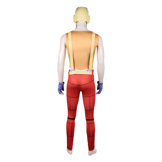 Cosplay Costume Pocoloco JJBA 7(2026) Anime Cosplay Tenue Jaune et Rouge Cosplay Costume