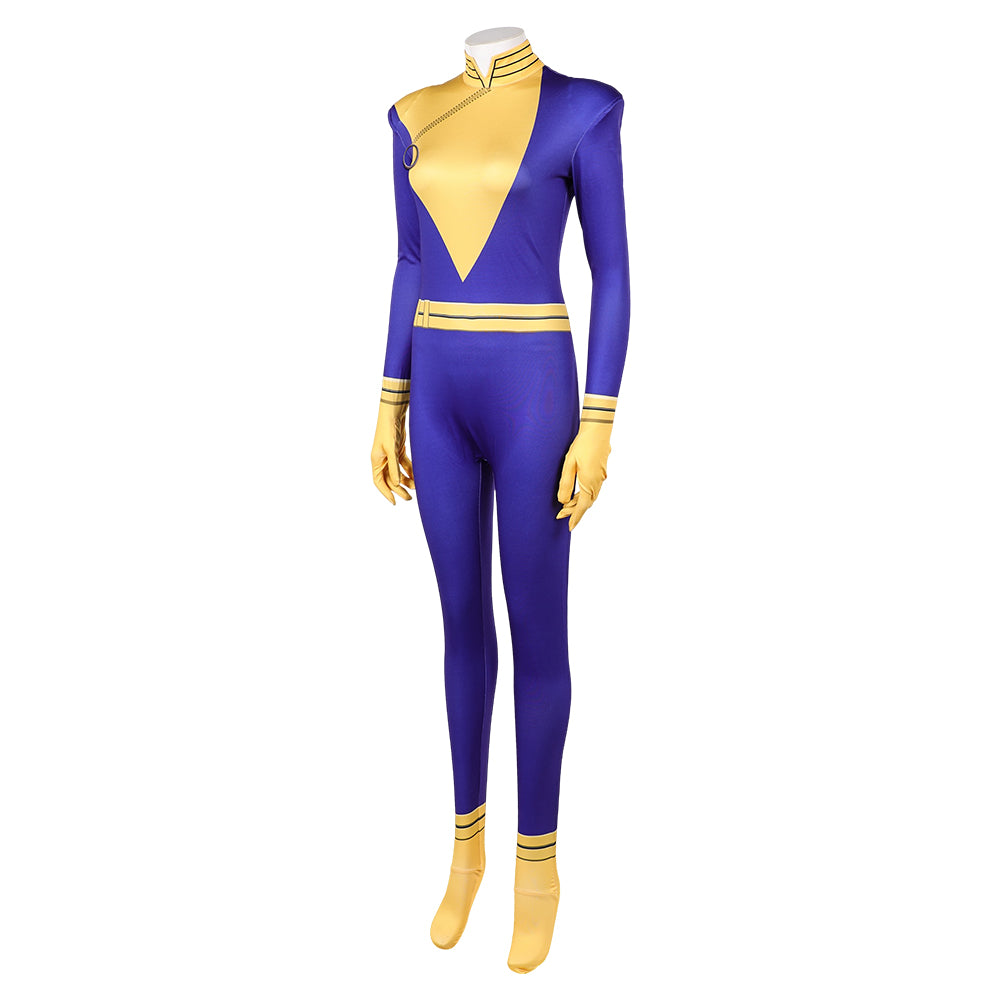 Cosplay Costume Polaris X-Men '97 Saison 2(2026) TV Cosplay Combinaison Bleue et Jaune Femme
