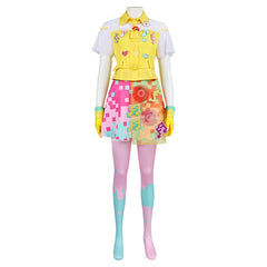 Cosplay Costume Poppy Pipopapo Kamen Rider TV Cosplay Tenue Jaune et Rose Femme