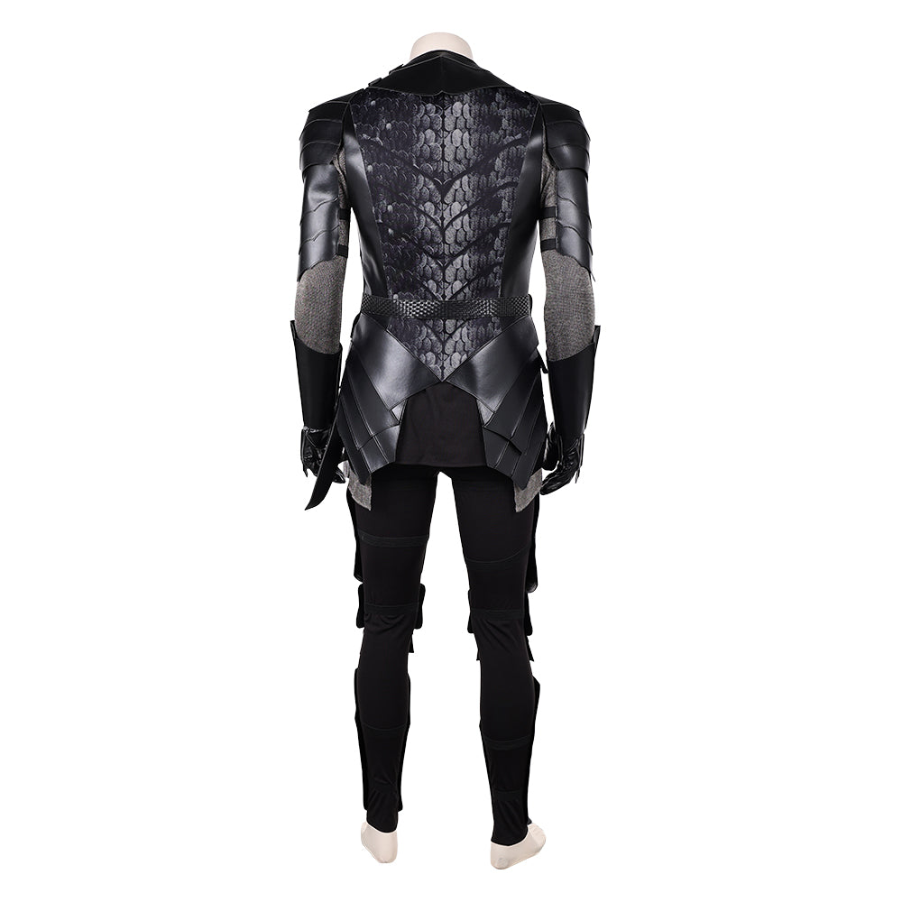 Cosplay Costume Prince Aemond Targaryen House of the Dragon 3(2026) TV Cosplay Tenue Noire Homme