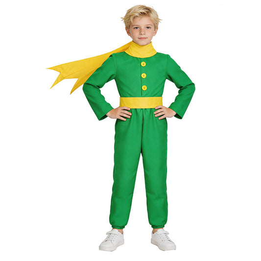 Cosplay Costume Prince Le Petit Prince Film Cosplay Tenue Verte Enfant
