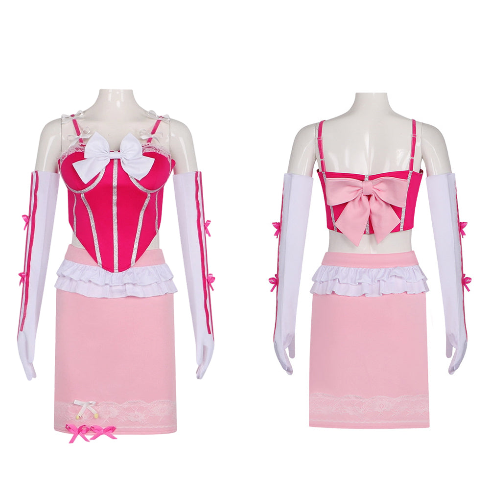 Cosplay Costume Princess Peach Super Mario Jeu Cosplay Tenue Rose Femme