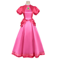 Cosplay Costume Princess Peach The Super Mario Galaxy Movie(2026) Film Cosplay Robe Rouge Femme