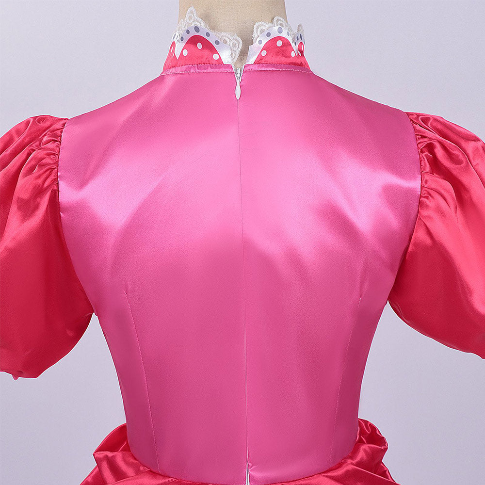Cosplay Costume Princess Peach The Super Mario Galaxy Movie(2026) Film Cosplay Robe Rouge Femme