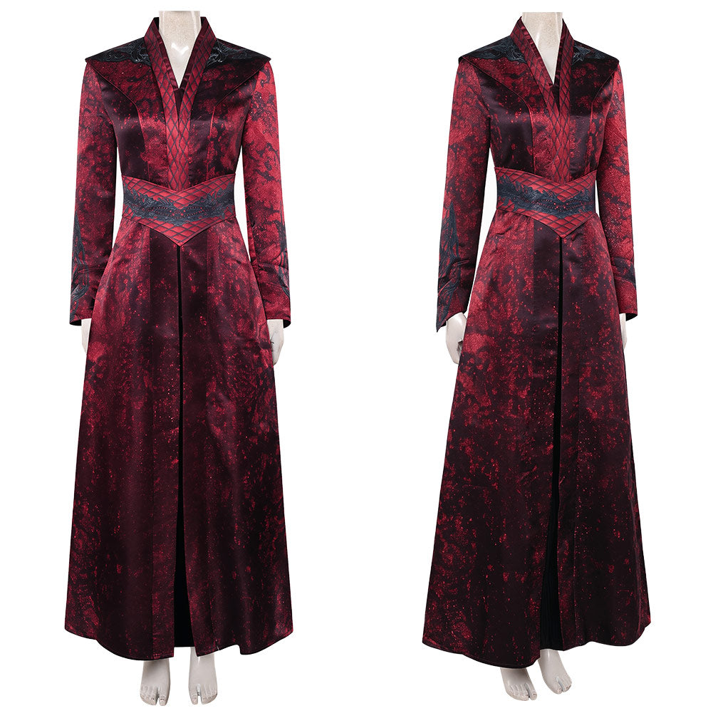Cosplay Costume Princess Rhaenyra Targaryen House of the Dragon 3(2026) TV Cosplay Robe Rouge Femme