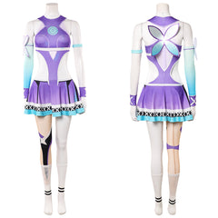 Cosplay Costume Psylocke Chouko Takahashi: The Prodigy Jeu Cosplay Tenue Violette et Blanche Femme