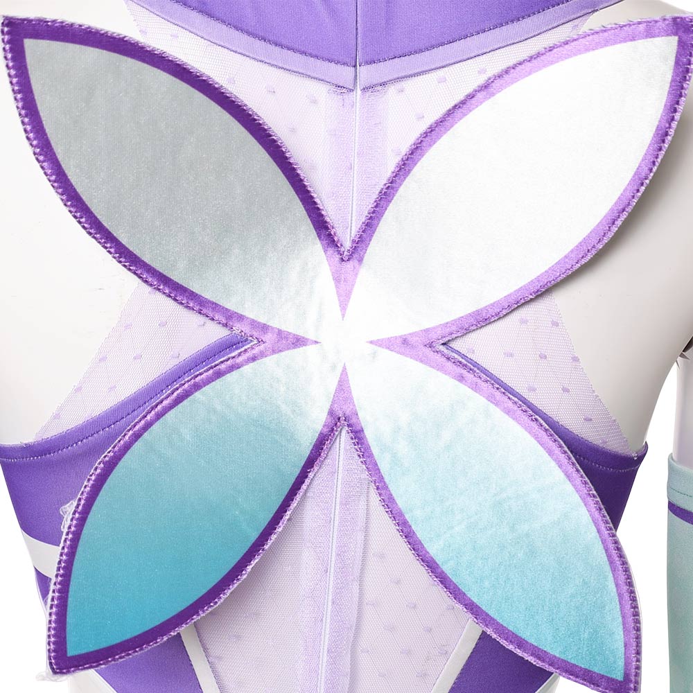 Cosplay Costume Psylocke Chouko Takahashi: The Prodigy Jeu Cosplay Tenue Violette et Blanche Femme