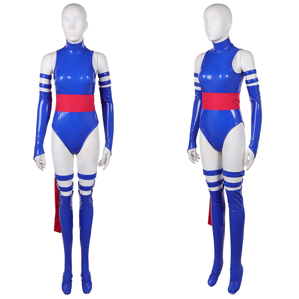 Cosplay Costume Psylocke X-Men '97 Saison 2(2026) TV Cosplay Tenue Bleue Femme