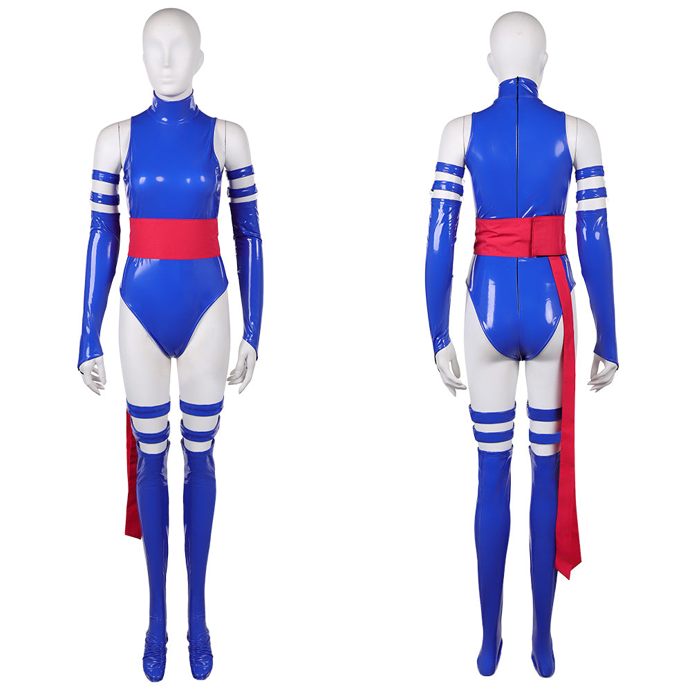 Cosplay Costume Psylocke X-Men '97 Saison 2(2026) TV Cosplay Tenue Bleue Femme