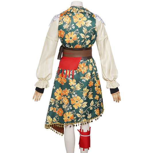 Cosplay Costume R.S Sea of Remnants(2026) Jeu Cosplay Tenue Beige et Verte Femme