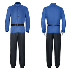 Cosplay Costume Rafał Chikyuu no Undou ni Tsuite Anime Cosplay Tenue Bleue Homme